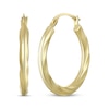 Thumbnail Image 1 of Polished Twist Hoop Earrings 14K Yellow Gold 20mm