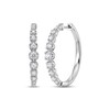 Thumbnail Image 1 of Diamond Graduated Hoop Earrings 3/4 ct tw 10K White Gold