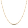 Thumbnail Image 2 of Figaro Chain Necklace Hollow 10K Yellow Gold 24&quot;