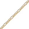 Thumbnail Image 3 of Figaro Chain Necklace Hollow 10K Yellow Gold 24&quot;