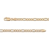 Thumbnail Image 4 of Figaro Chain Necklace Hollow 10K Yellow Gold 24&quot;