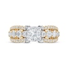 Thumbnail Image 3 of Princess-Cut Diamond Engagement Ring 2 ct tw 14K Two-Tone Gold