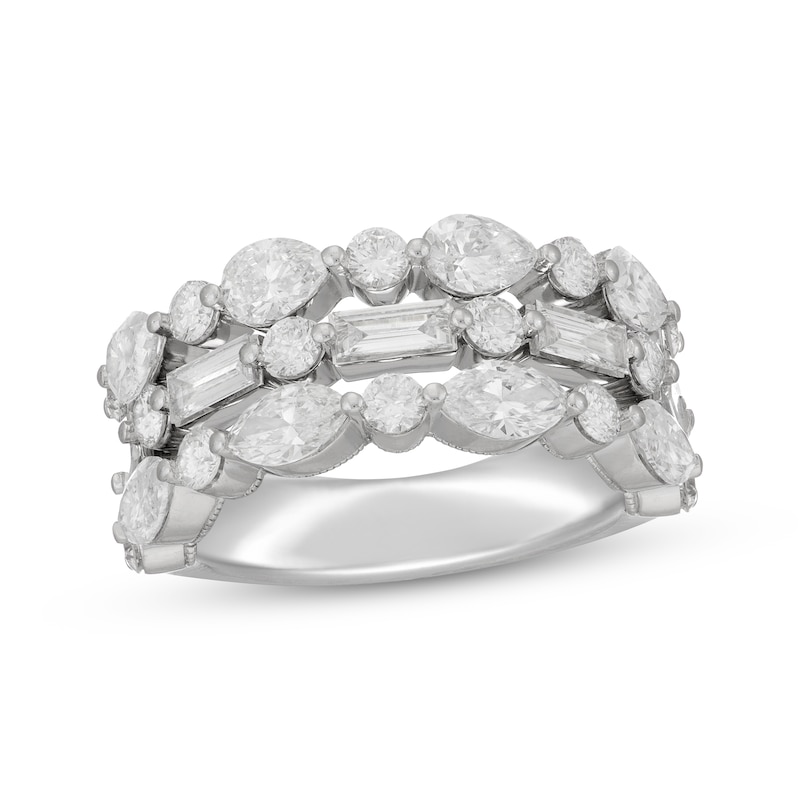 Main Image 1 of Neil Lane Artistry Baguette, Pear, Marquise & Round-cut Lab-Grown Diamond Anniversary Band 3 ct tw 14K White Gold