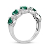 Thumbnail Image 3 of Le Vian Emerald Ring 3/8 ct tw Diamonds Platinum