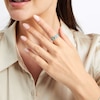 Thumbnail Image 3 of Le Vian Emerald Ring 3/8 ct tw Diamonds Platinum