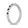 Thumbnail Image 2 of Neil Lane Diamond & London Blue Topaz Wedding Band 1/5 ct tw 14K White Gold