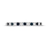 Thumbnail Image 3 of Neil Lane Diamond & London Blue Topaz Wedding Band 1/5 ct tw 14K White Gold