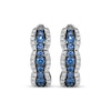 Thumbnail Image 2 of Le Vian Sapphire Waterfall Hoop Earrings 3/8 ct tw Diamonds 14K Vanilla Gold
