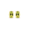 Thumbnail Image 2 of Oval-Cut Peridot Solitaire Stud Earrings 14K Yellow Gold