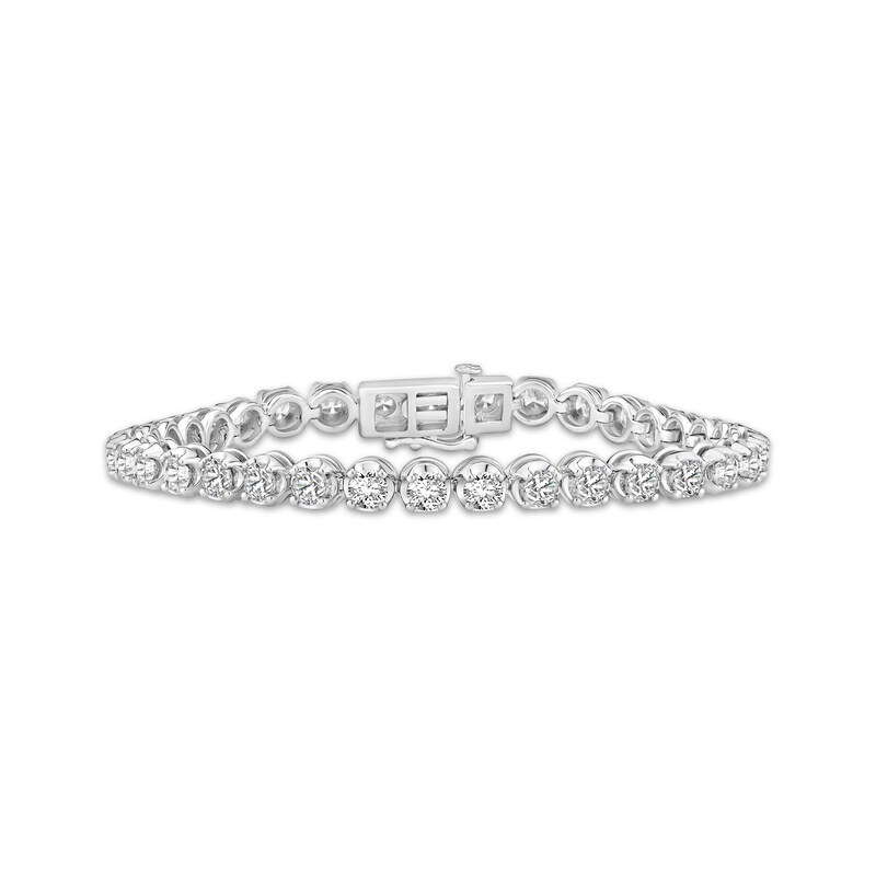 Main Image 1 of KAY Lab-Grown Diamonds Tennis Bracelet 7 ct tw 14K White Gold 7&quot;