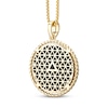 Thumbnail Image 3 of Men's Diamond & Black Onyx King Lion Head Medallion Necklace 1/2 ct tw 10K Yellow Gold 22&quot;