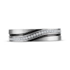 Thumbnail Image 3 of Now + Forever Men's Diamond Curved Wedding Band 1/6 ct tw 10K White Gold