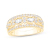 Thumbnail Image 1 of Now + Forever Marquise & Round-Cut Diamond Anniversary Ring 7/8 ct tw 14K Yellow Gold