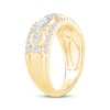 Thumbnail Image 2 of Now + Forever Marquise & Round-Cut Diamond Anniversary Ring 7/8 ct tw 14K Yellow Gold
