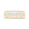 Thumbnail Image 3 of Now + Forever Marquise & Round-Cut Diamond Anniversary Ring 7/8 ct tw 14K Yellow Gold
