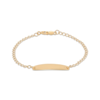 Children's ID Bracelet 14K Yellow Gold 6"