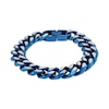 Thumbnail Image 1 of Bracelet Solid Stainless Steel & Blue Ion Plating Bracelet 8.5&quot;
