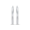 Thumbnail Image 2 of Polished Tube Hoop Earrings Sterling Silver 40mm