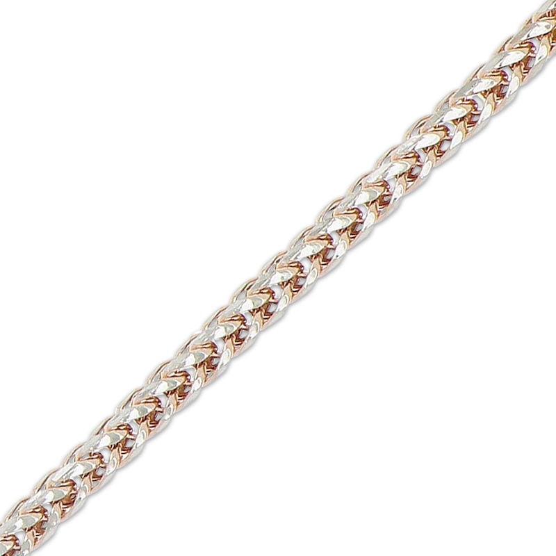 Main Image 2 of Wheat Chain Necklace 2.7mm Hollow 10K Rose Gold 20&quot;