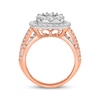 Thumbnail Image 2 of Now + Forever Multi-Diamond Cushion-Shaped Halo Engagement Ring 2 ct tw 10K Two-Tone Gold