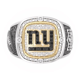True Fans New York Giants Championship Ring Sterling Silver & 10K Yellow Gold Ring