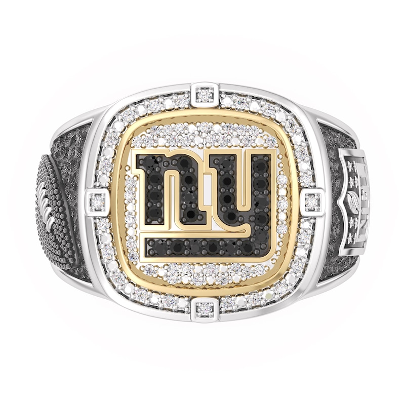 Main Image 1 of True Fans New York Giants Championship Ring Sterling Silver & 10K Yellow Gold Ring