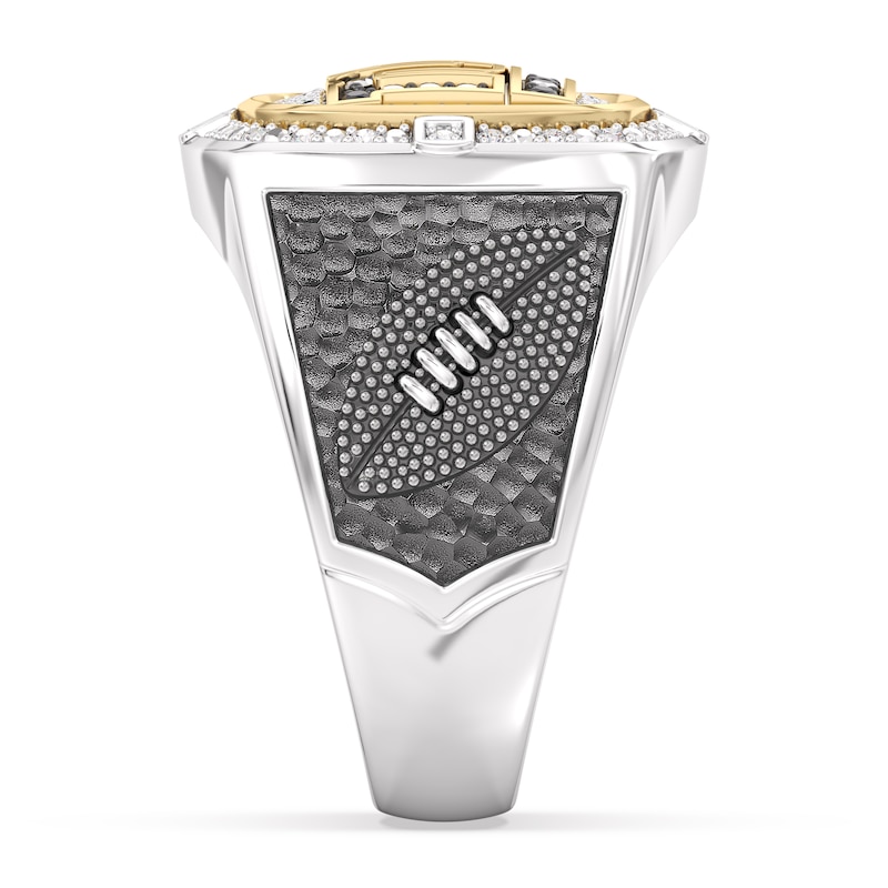 Main Image 4 of True Fans New York Giants Championship Ring Sterling Silver & 10K Yellow Gold Ring