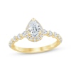 Thumbnail Image 1 of Now + Forever Pear-Shaped Diamond Halo Engagement Ring 1 ct tw 14K Yellow Gold