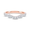 Thumbnail Image 3 of Now + Forever Diamond Graduating Contour Twist Anniversary Ring 1/4 ct tw 10K Rose Gold