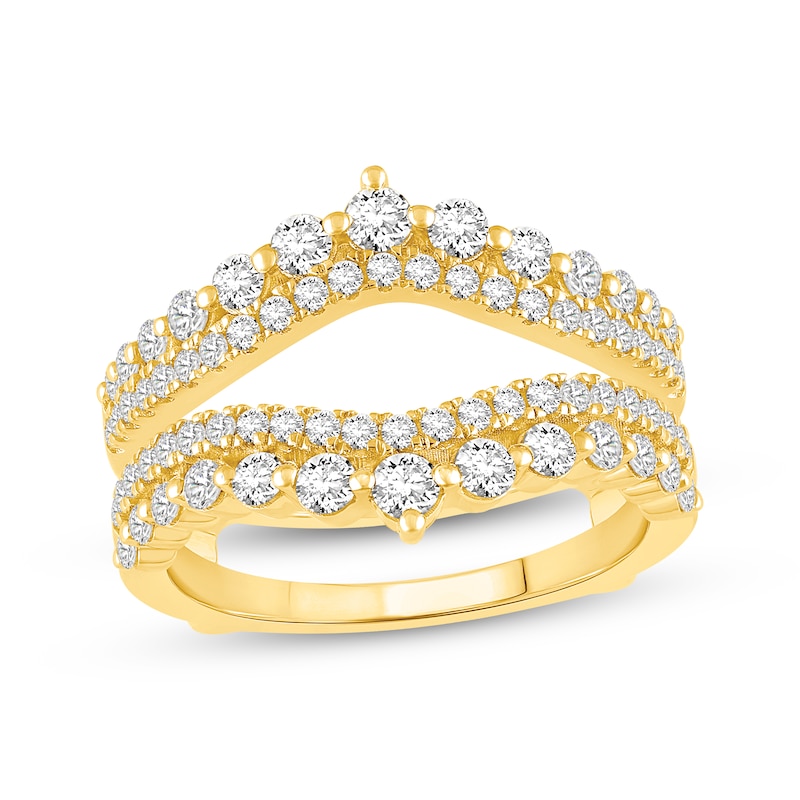 Main Image 1 of Now + Forever Diamond Contour Enhancer Ring 1 ct tw 14K Yellow Gold