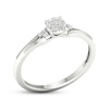 Thumbnail Image 2 of KAY Lab-Grown Diamonds Multi-Stone Split Shank Promise Ring 1/10 ct tw Sterling Silver