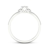 Thumbnail Image 4 of KAY Lab-Grown Diamonds Multi-Stone Split Shank Promise Ring 1/10 ct tw Sterling Silver