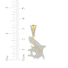 Thumbnail Image 3 of Men's Diamond Shark Charm 1/3 ct tw 10K Yellow Gold