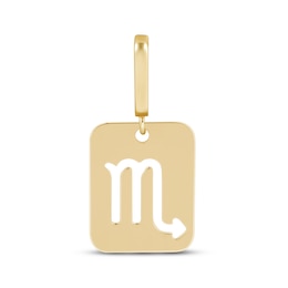 Charmed Memories Zodiac Scorpio Cutout Charm 10K Yellow Gold