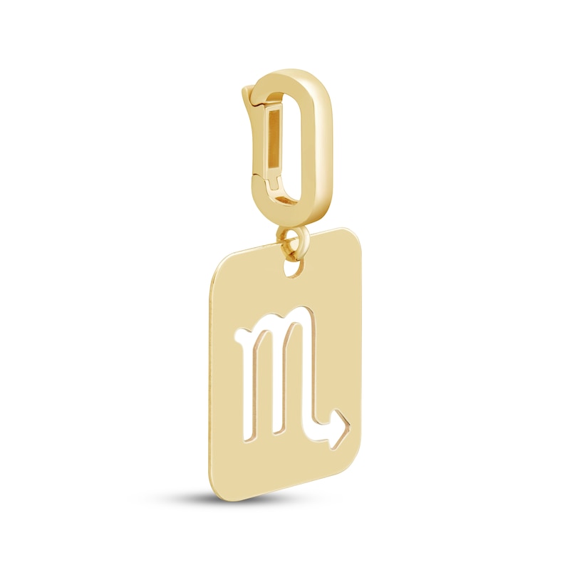 Main Image 2 of Charmed Memories Zodiac Scorpio Cutout Charm 10K Yellow Gold