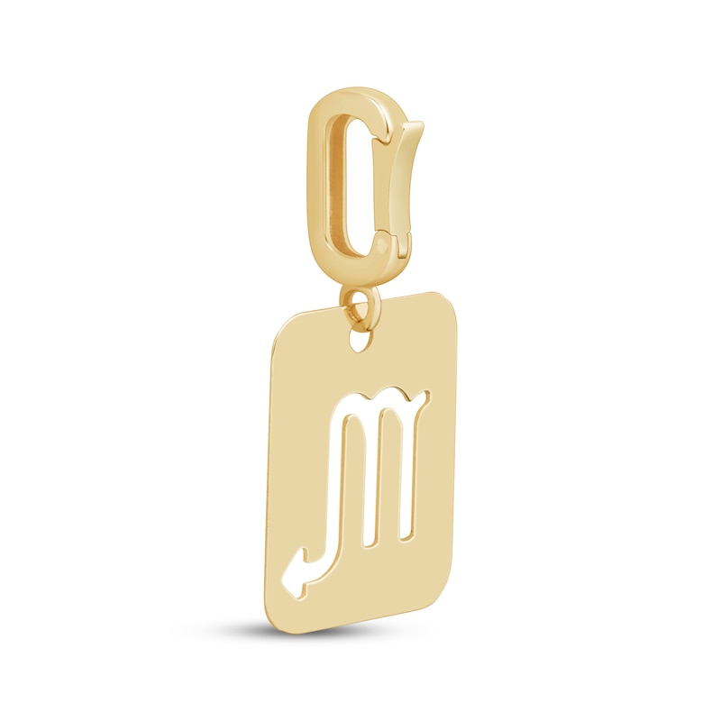 Main Image 3 of Charmed Memories Zodiac Scorpio Cutout Charm 10K Yellow Gold