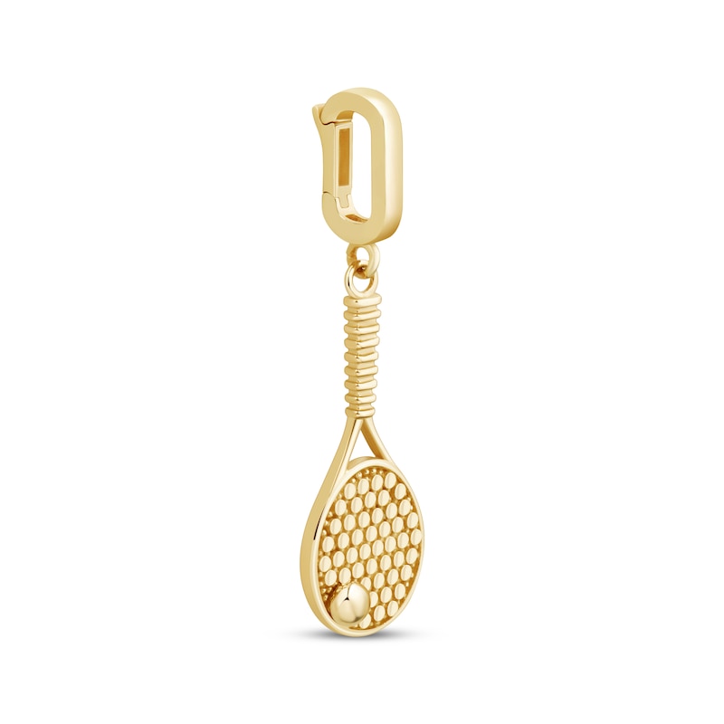 Main Image 2 of Charmed Memories Tennis Racket With Ball Charm 10K Yellow Gold