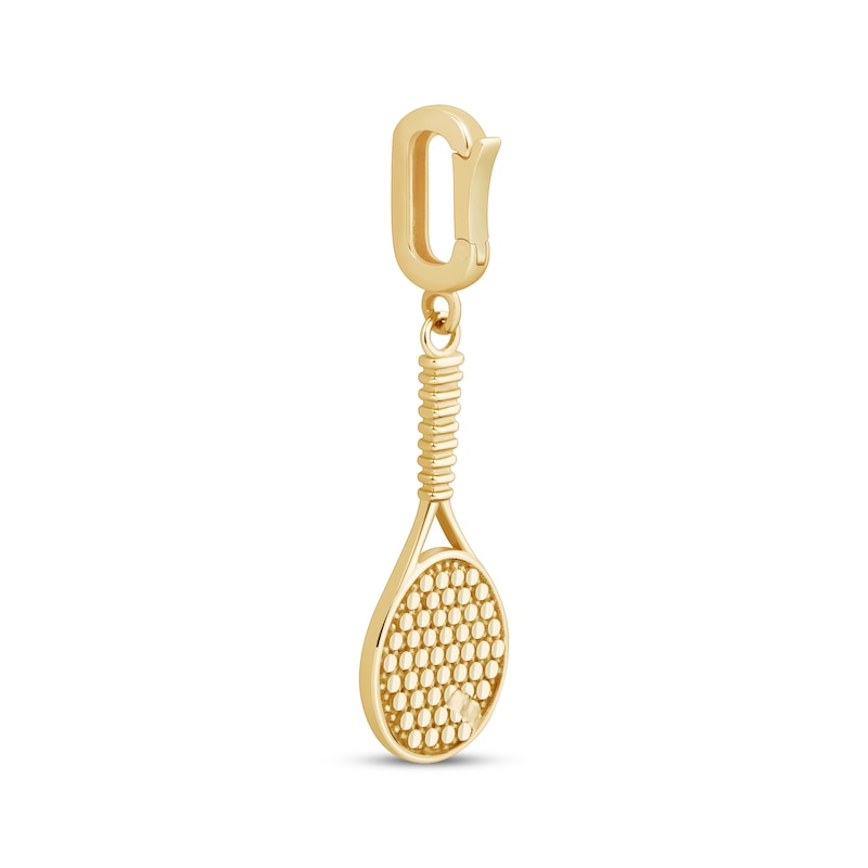 Main Image 3 of Charmed Memories Tennis Racket With Ball Charm 10K Yellow Gold