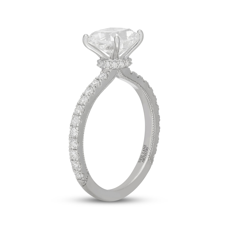 Main Image 2 of Neil Lane Artistry Cushion-Cut Lab-Grown Diamond Hidden Halo Engagement Ring 2-1/2 ct tw 14K White Gold