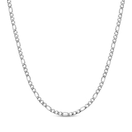 Figaro Chain Necklace 6mm Solid Stainless Steel 30"