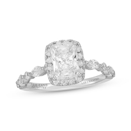 Neil Lane Artistry Radiant-Cut Lab-Grown Diamond Halo Engagement Ring 1-3/4 ct tw 14K White Gold