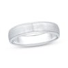 Thumbnail Image 1 of Now + Forever Men's Milgrain Wedding Band 10K White Gold 5mm
