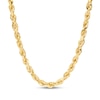 Thumbnail Image 1 of 6.5mm Diamond-Cut Glitter Rope Chain Necklace Solid 10K Yellow Gold 22"