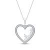 Thumbnail Image 1 of Diamond &quot;Abuela&quot; Heart Necklace 1/6 ct tw 10K White Gold 18&quot;