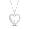 Thumbnail Image 3 of Diamond &quot;Abuela&quot; Heart Necklace 1/6 ct tw 10K White Gold 18&quot;