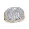 Thumbnail Image 1 of Men's Cushion-Shaped Multi-Diamond Ring 1 ct tw 10K Yellow Gold