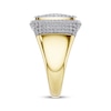 Thumbnail Image 3 of Men's Cushion-Shaped Multi-Diamond Ring 1 ct tw 10K Yellow Gold