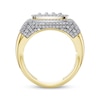 Thumbnail Image 4 of Men's Cushion-Shaped Multi-Diamond Ring 1 ct tw 10K Yellow Gold