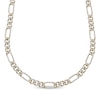 Thumbnail Image 1 of Men's 9.3mm Pavé-Set Diamond Figaro Chain Necklace 1-1/2 ct tw Hollow 10K Yellow Gold 20"