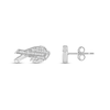 Thumbnail Image 3 of True Fans Buffalo Bills 1/15 ct tw Diamond Logo Stud Earrings Sterling Silver